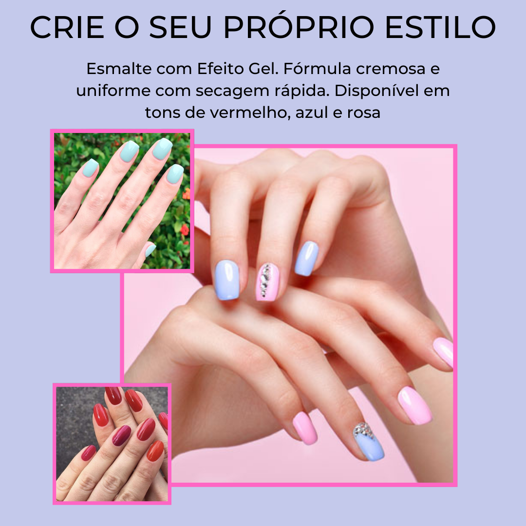 Conjunto de 6 Esmaltes de unhas com Efeito Gel - SUPERSHINE™