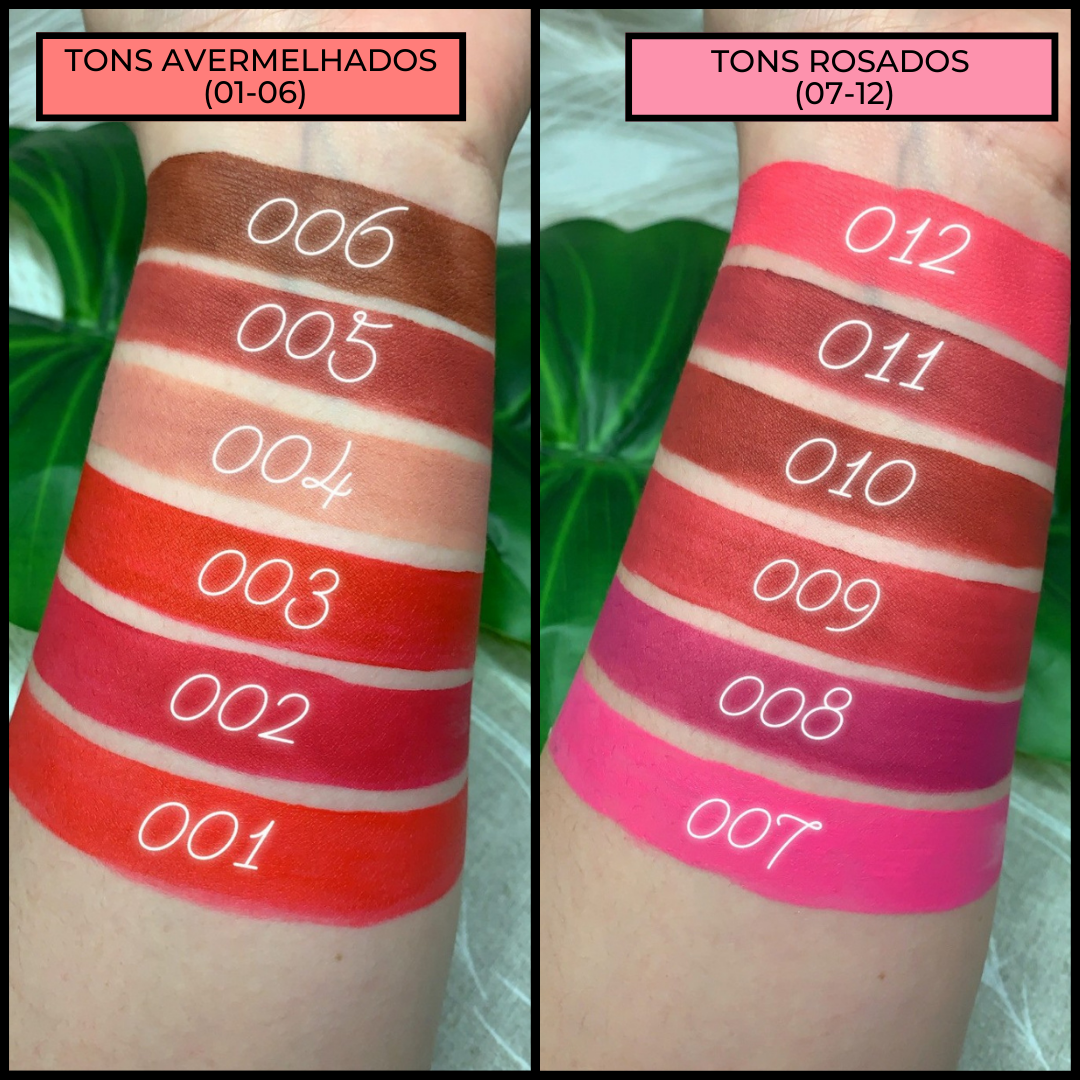 MATTE24™ - Conjunto PREMIUM de 6 Lip Gloss Permanentes