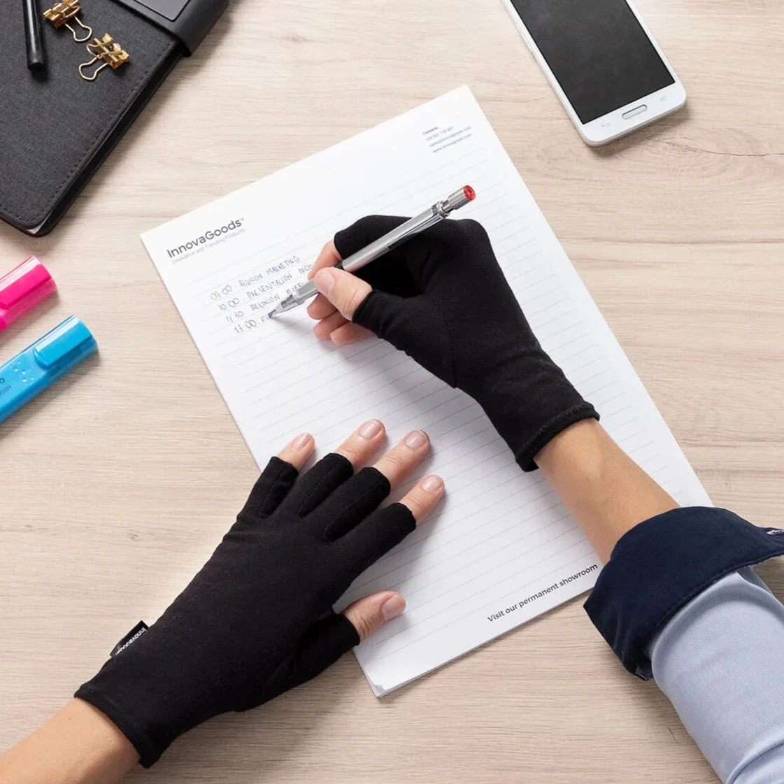 LUVAS DE COMPRESSÃO PARA ALIVIAR A DOR CONTRA A ARTRITE 2 UNIDADES- COMPRESS HAND PRO™