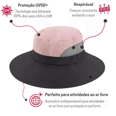 CHAPÉU DE PROTECÇÃO SOLAR DOBRÁVEL - SUNNY HAT™