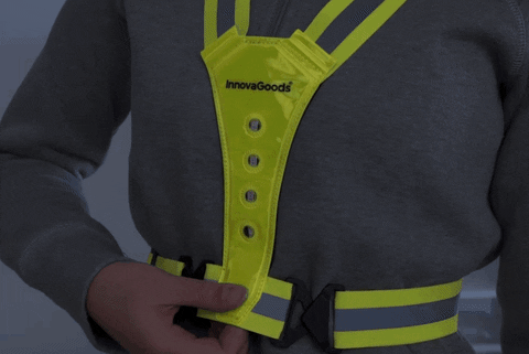 ARNÊS DESPORTIVO REFLECTOR COM LEDS - RUNNING LIGHT™