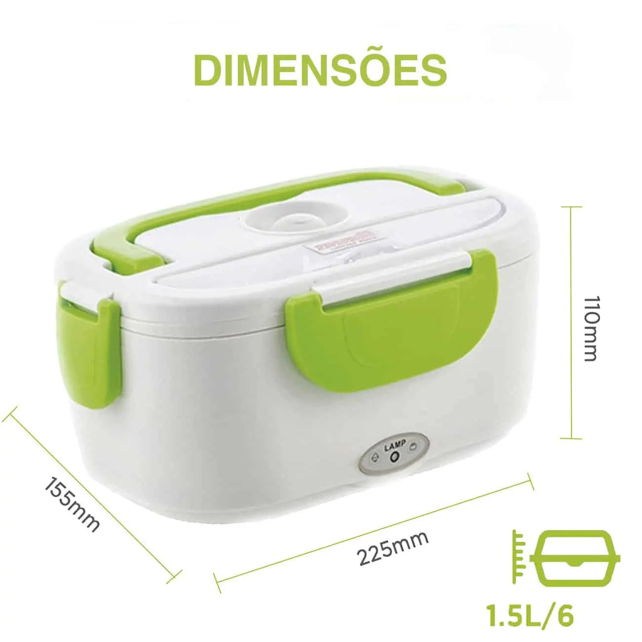 LANCHEIRA ELÉTRICA COM 2 COMPARTIMENTOS 2 EM 1 - OUTLUNCH™