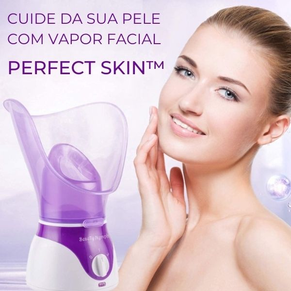 SAUNA FACIAL PORTÁTIL PARA LIMPEZA FACIAL E EFEITO REJUVENESCEDOR - PERFECT SKIN™