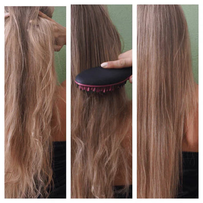 ESCOVA DE ALISAMENTO DE CABELO 2 EM 1  ALISADOR - MAGIC BRUSH™