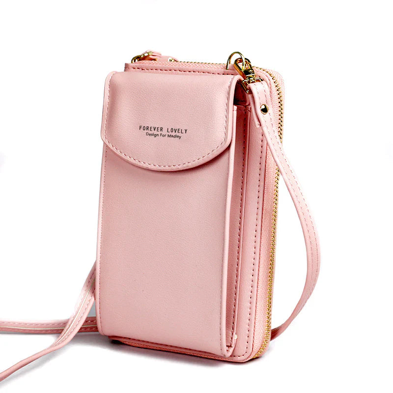 BOLSA DE MÃO PARA CELULAR COM ALÇA E ZÍPER - BANDOLERO™