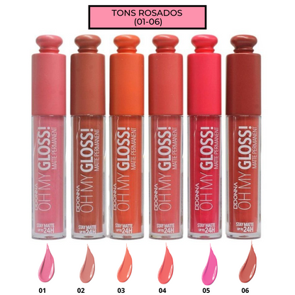 OH MY GLOSS™ -  Conjunto de 6 Lip Gloss Permanentes