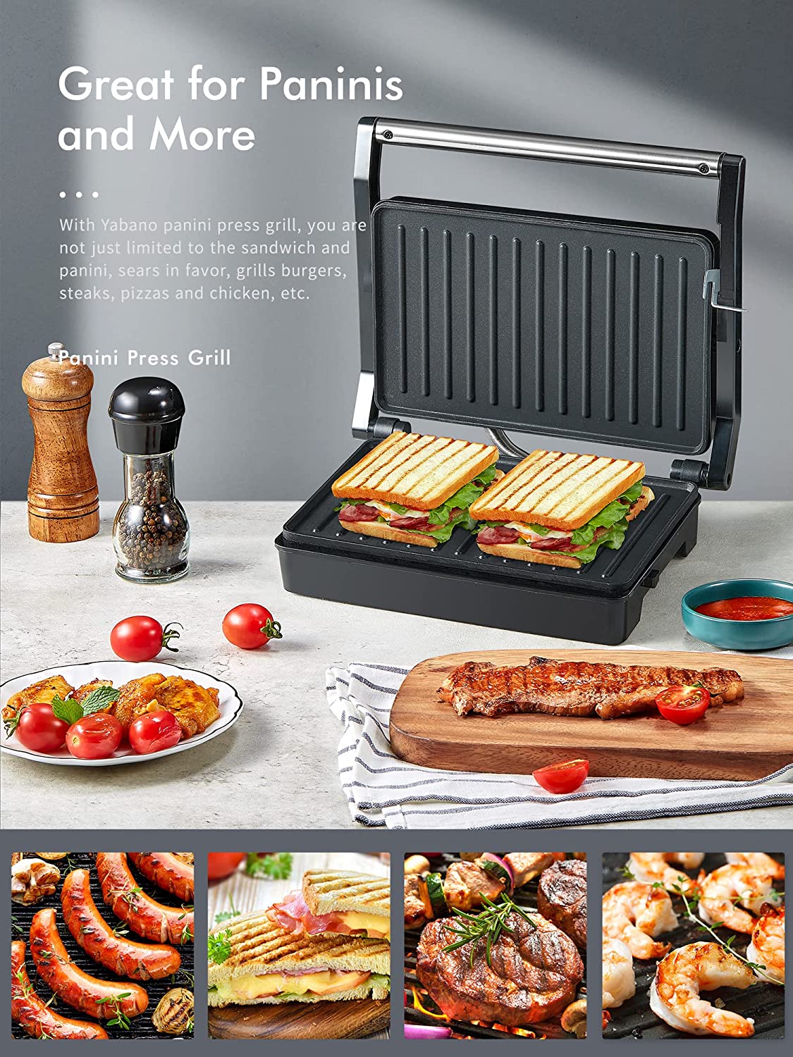 GRELHADOR ELÉCTRICO 850W - GRILLFOOD™