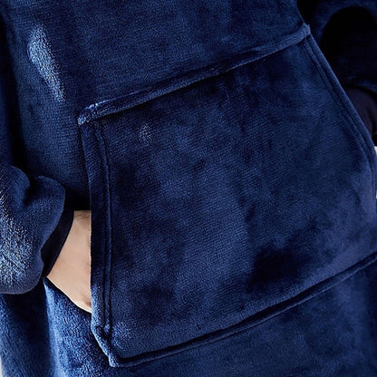 CAMISOLA TÉRMICA COM CAPUZ E BOLSO PARA CASA - POLAR COAT™