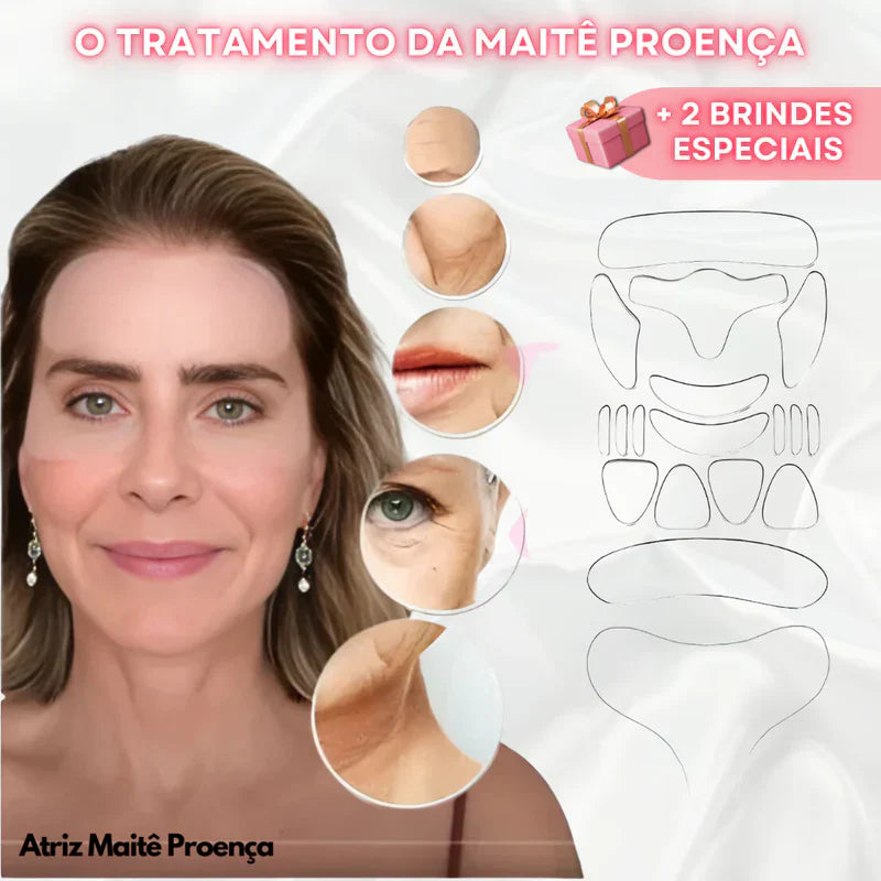 KIT REJUVENE CLEAN™ - ADESISVOS ANTI-RUGAS DAS FAMOSAS (REUTILIZÁVEL POR ATÉ 40 VEZES)