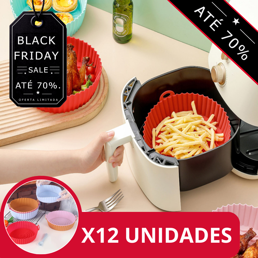 CONJUNTO DE TABULEIROS DE SILICONE PARA FRITADEIRAS - COMPLETE FRYER™