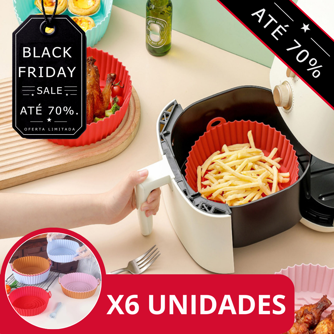 CONJUNTO DE TABULEIROS DE SILICONE PARA FRITADEIRAS - COMPLETE FRYER™