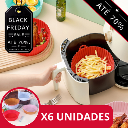 CONJUNTO DE TABULEIROS DE SILICONE PARA FRITADEIRAS - COMPLETE FRYER™