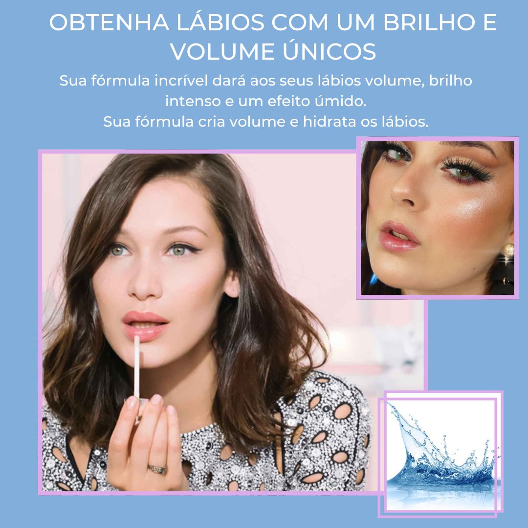 CONJUNTO DE 3 GLOSSES LABIAIS COM EFEITO VOLUMIZADOR - VOLUMEMAX™