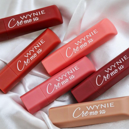Conjunto de 6 Batons com Fórmula Hidratante em tons de Rosa Nude - CREMOSA™