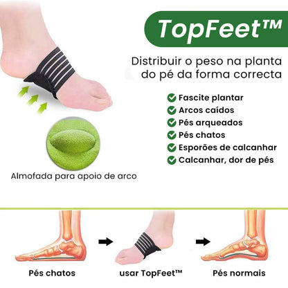 Almofadas para Dores nos Pés Arqueados Pacote 2 Unidades - TopFeet™