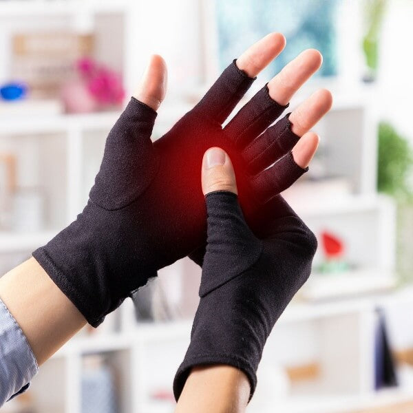 LUVAS DE COMPRESSÃO PARA ALIVIAR A DOR CONTRA A ARTRITE 2 UNIDADES- COMPRESS HAND PRO™