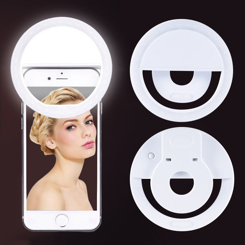MINI ANEL LUMINOSO PARA SELFIES - SELFIE LIGHT™
