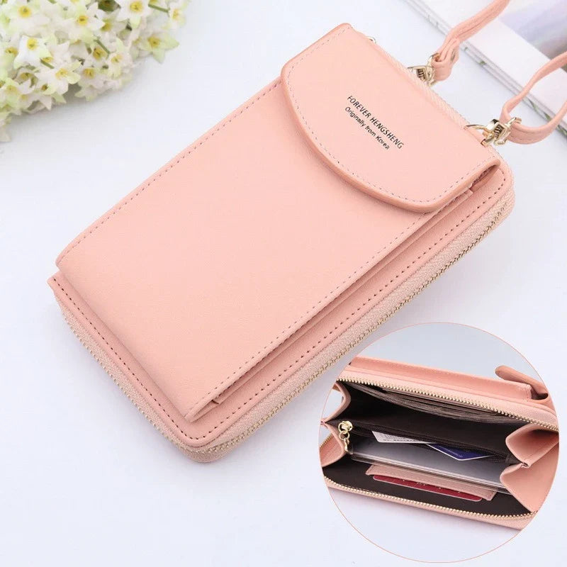 BOLSA DE MÃO PARA CELULAR COM ALÇA E ZÍPER - BANDOLERO™