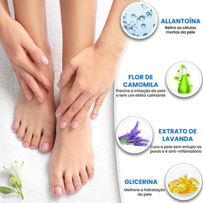MEIAS DE GEL HIDRATANTE COM ÓLEOS NATURAIS PARA CALCANHAR - SOFTPEEL™