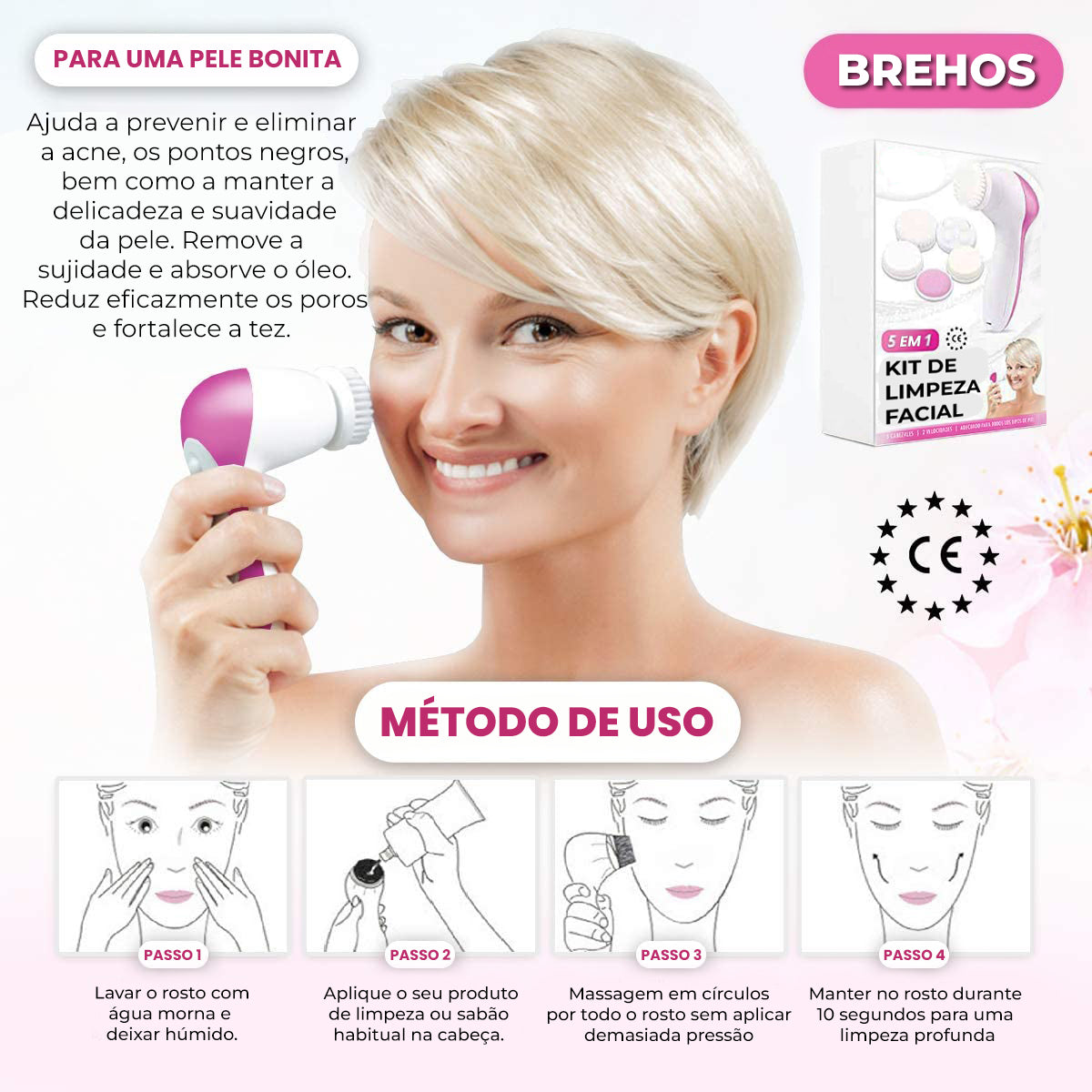 KIT de Limpeza Facial 5em1 - AllBeauty™