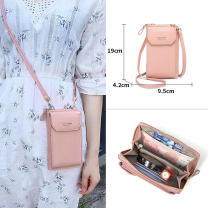 BOLSA DE MÃO PARA CELULAR COM ALÇA E ZÍPER - BANDOLERO™