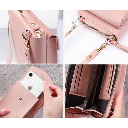 BOLSA DE MÃO PARA CELULAR COM ALÇA E ZÍPER - BANDOLERO™