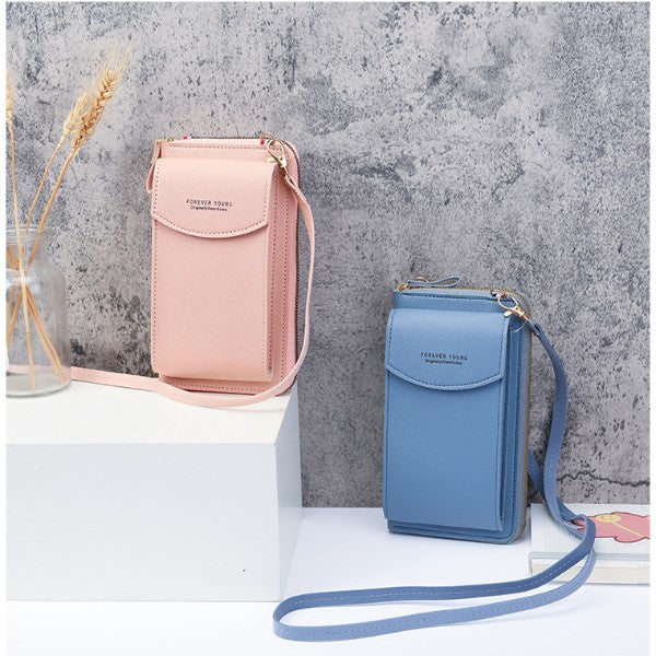 BOLSA DE MÃO PARA CELULAR COM ALÇA E ZÍPER - BANDOLERO™