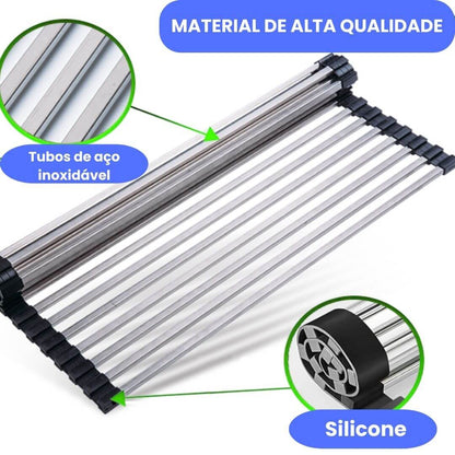 ESCORREDOR DOBRÁVEL DE AÇO INOXIDÁVEL - KITCHEN ROLL™