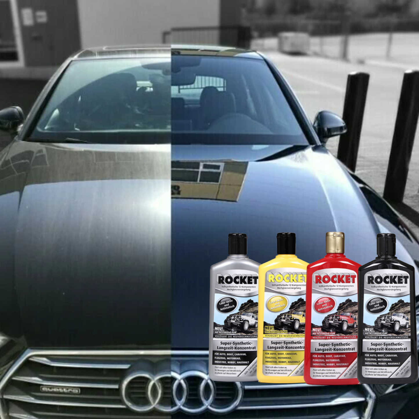 PROTETOR DE PINTURA COM EFEITO REJUVENESCENTE PARA VEÍCULOS 500 ml - ROCKET™