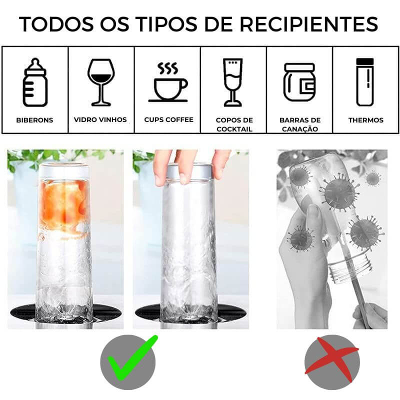 MÁQUINA DE LAVAR A PRESSÃO PARA COPOS E CHÁVENAS - CUPWASH™