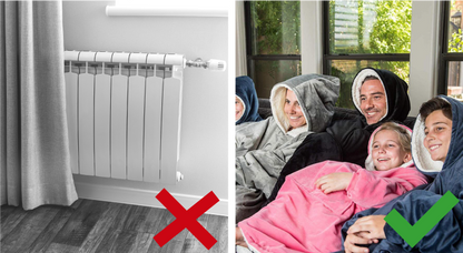 CAMISOLA TÉRMICA COM CAPUZ E BOLSO PARA CASA - POLAR COAT™