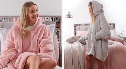 CAMISOLA TÉRMICA COM CAPUZ E BOLSO PARA CASA - POLAR COAT™