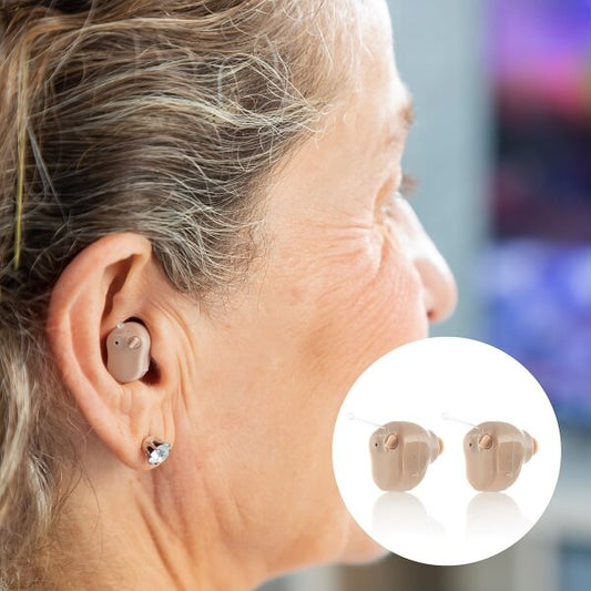 PACOTE DE 2 MINI AUSCULTADORES AMPLIFICADORES DE SOM - CLEAR SOUND™