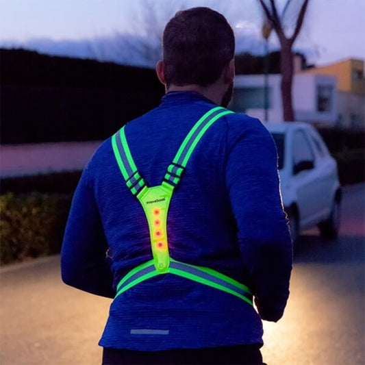 ARNÊS DESPORTIVO REFLECTOR COM LEDS - RUNNING LIGHT™