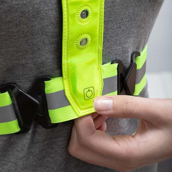 ARNÊS DESPORTIVO REFLECTOR COM LEDS - RUNNING LIGHT™