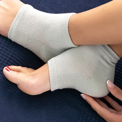 MEIAS DE GEL HIDRATANTE COM ÓLEOS NATURAIS PARA CALCANHAR - SOFTPEEL™