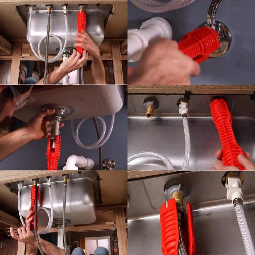 CHAVE HIDRÁULICA INIVERSAL 8 EM 1 PARA TORNEIRAS E MANGUEIRAS - HOSEPRO™