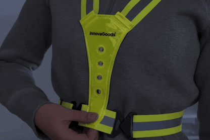 ARNÊS DESPORTIVO REFLECTOR COM LEDS - RUNNING LIGHT™