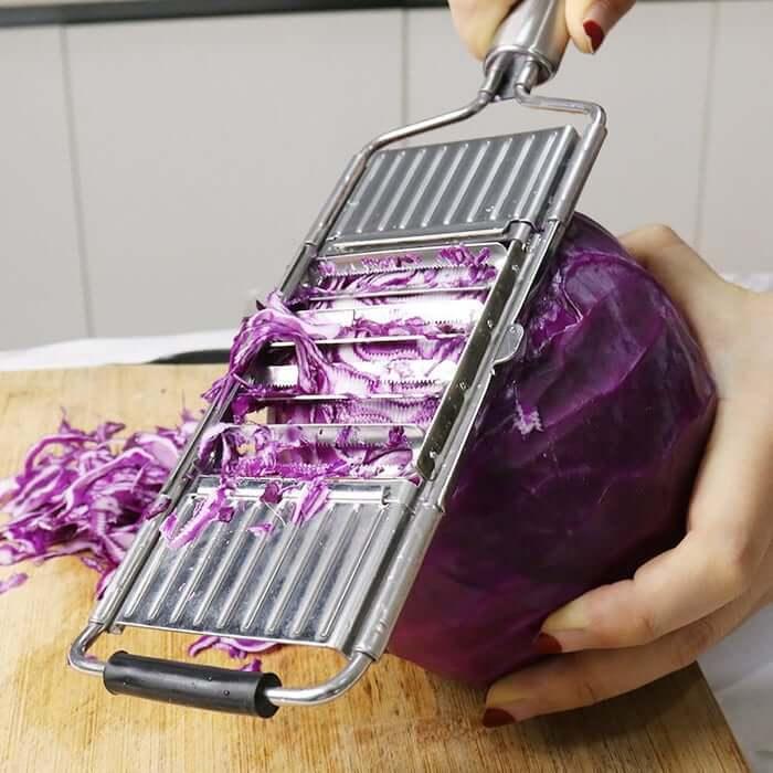 RALADOR MULTIUSO EM AÇO INOX + 4 LÂMINAS + BRINDE EXCLUSIVO - RALAPRO™