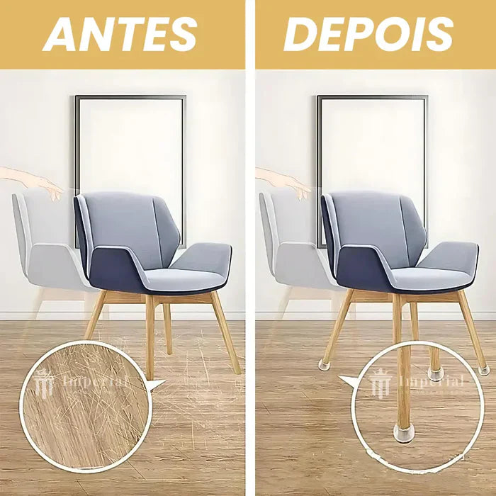 MOVEFLEX™ – TAMPA DE SILICONE PARA PÉS DE MÓVEIS (PROTEGE CONTRA RISCOS E BARULHOS)