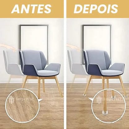 MOVEFLEX™ – TAMPA DE SILICONE PARA PÉS DE MÓVEIS (PROTEGE CONTRA RISCOS E BARULHOS)